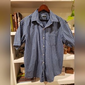 Men's Arrow button-down short-sleeved shirt, Large